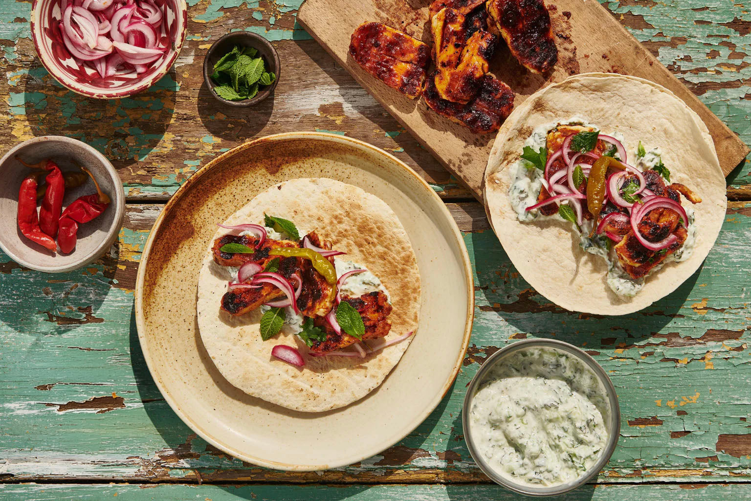 Honey & Harissa Halloumi Wraps – Bart Ingredients