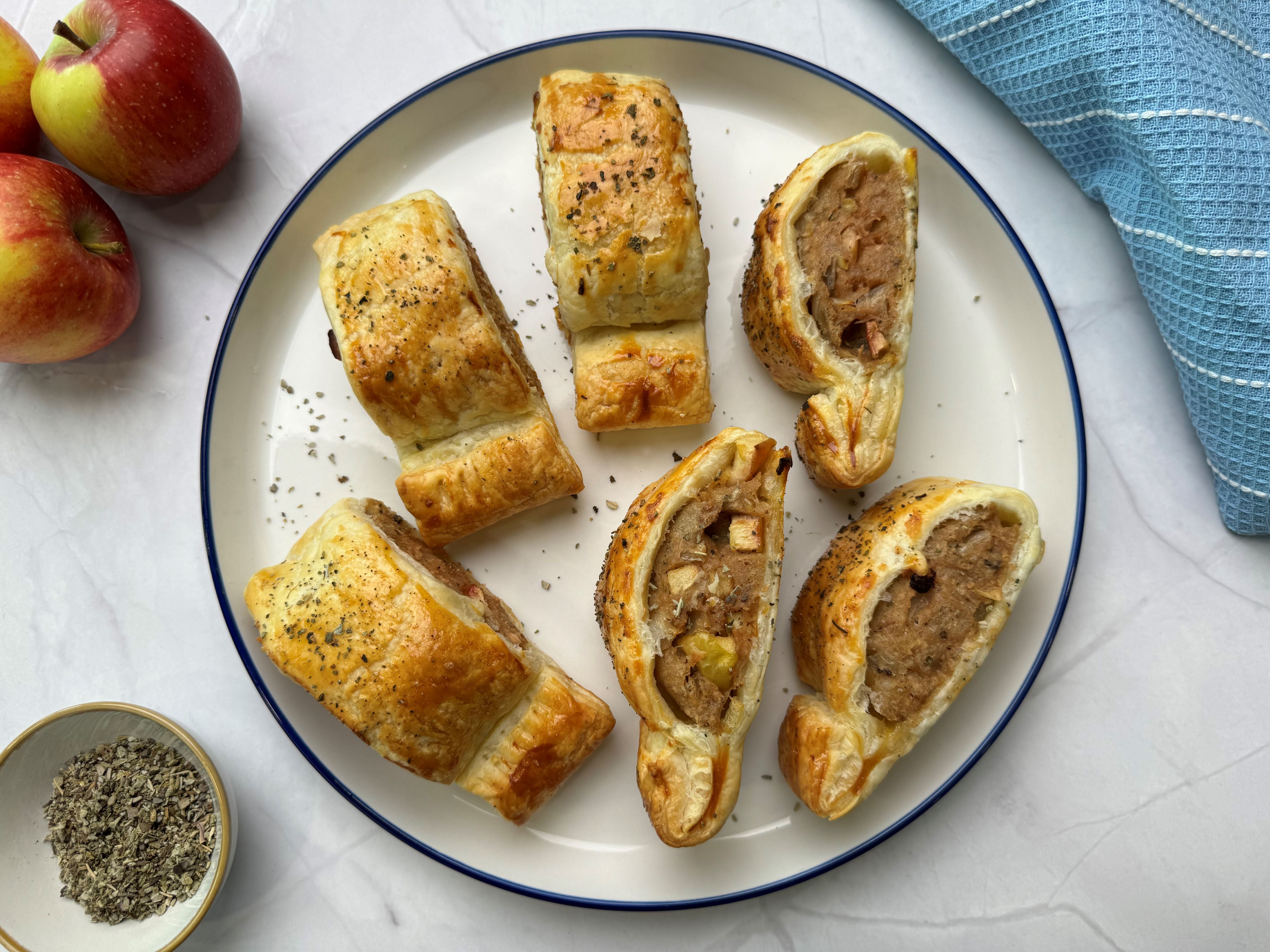 Sage and Apple Vegetarian Sausage Rolls – Bart Ingredients