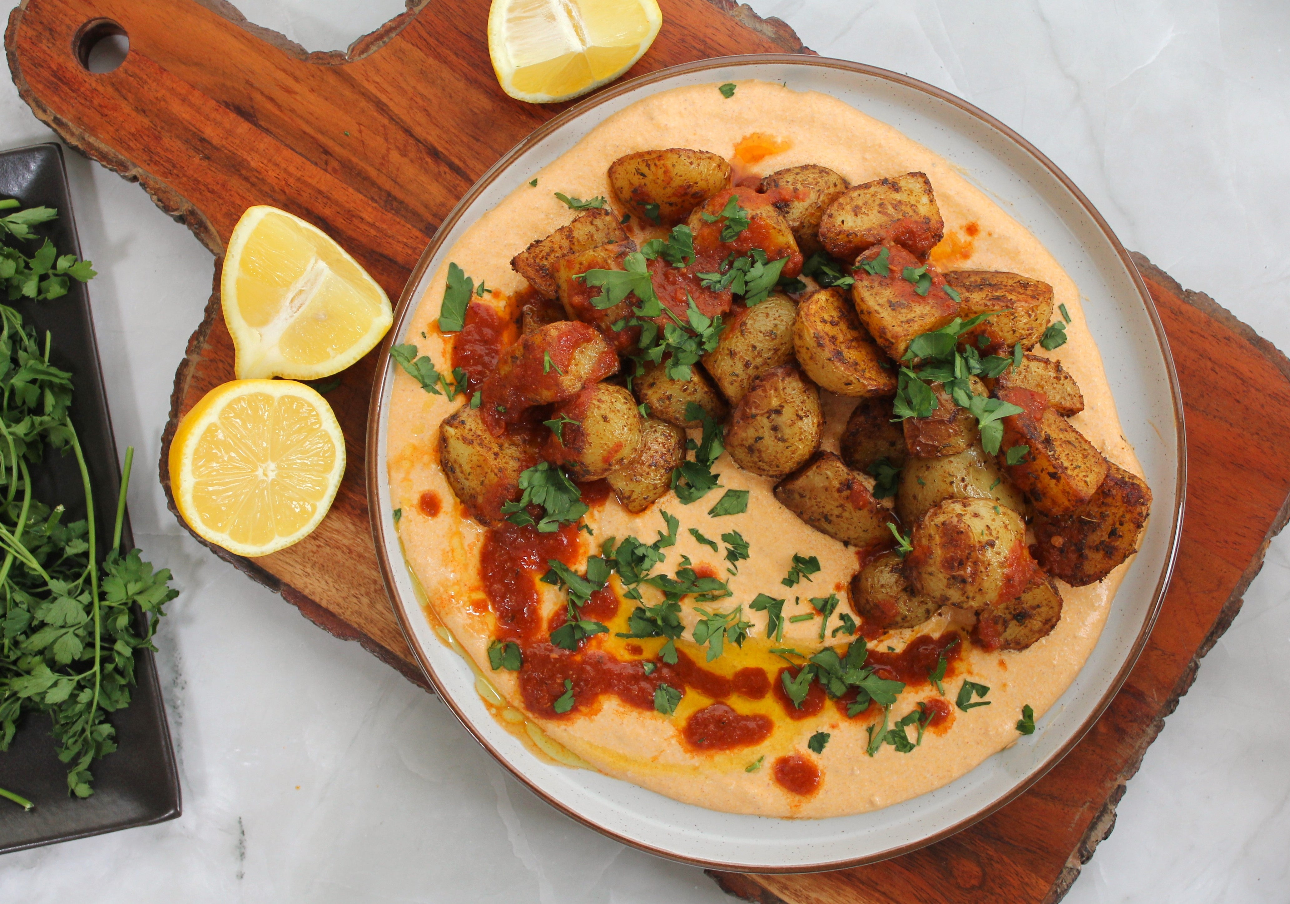 Whipped Harissa Feta Roasted Potatoes – Bart Ingredients