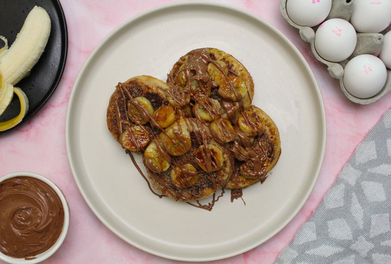 Chocolate Stuffed French Toast Crumpets with Caramelised Bananas – Bart ...